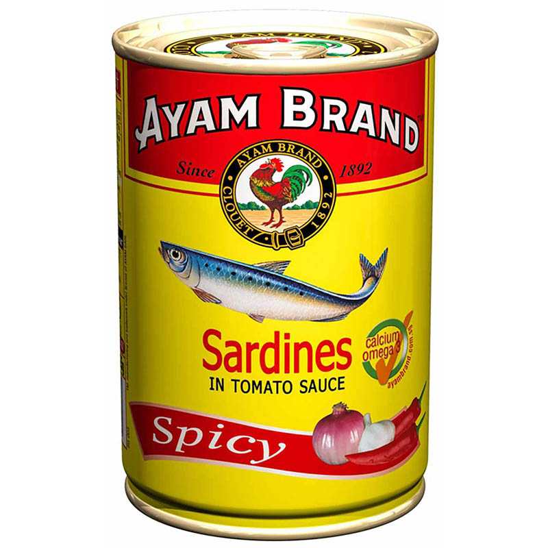 Ayam Brand Spicy Sardines in Tomato Sauce