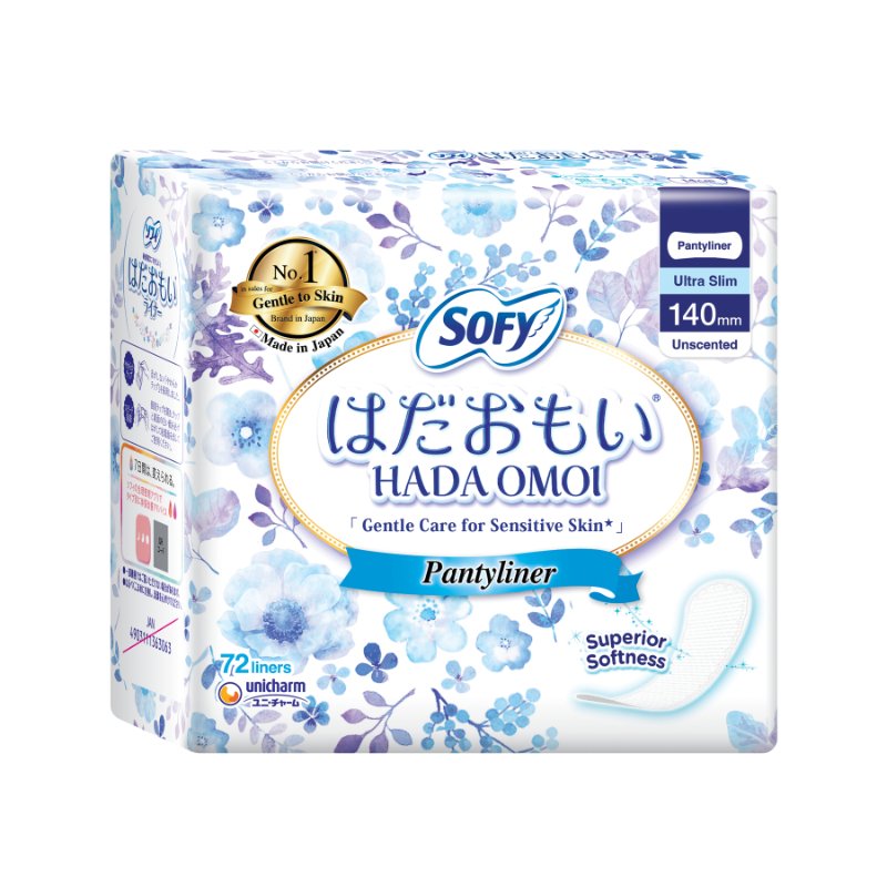 Sofy Hadaomoi Unscented Pantyliners 72s