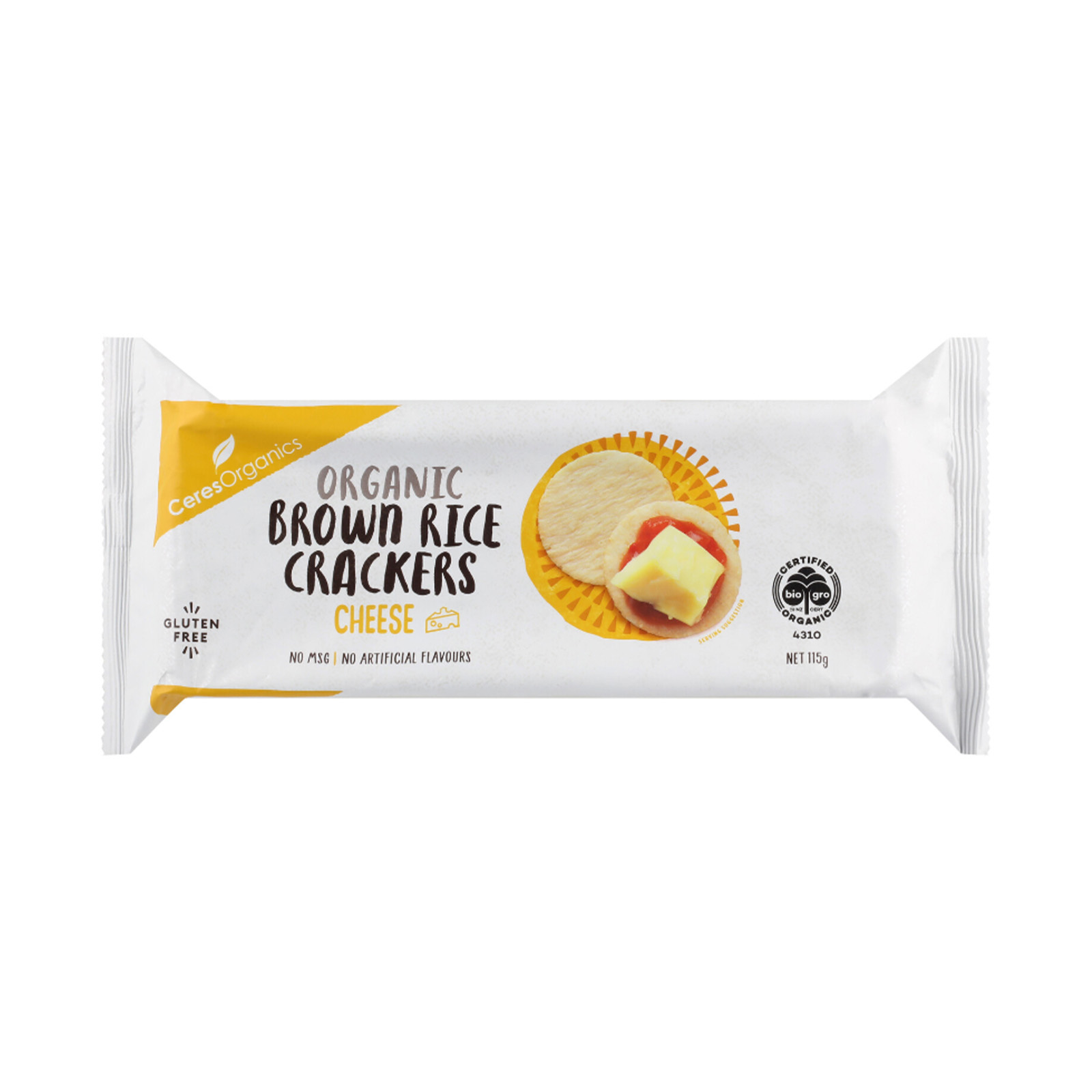 CERES ORGANICS Cheese Rice Crackers