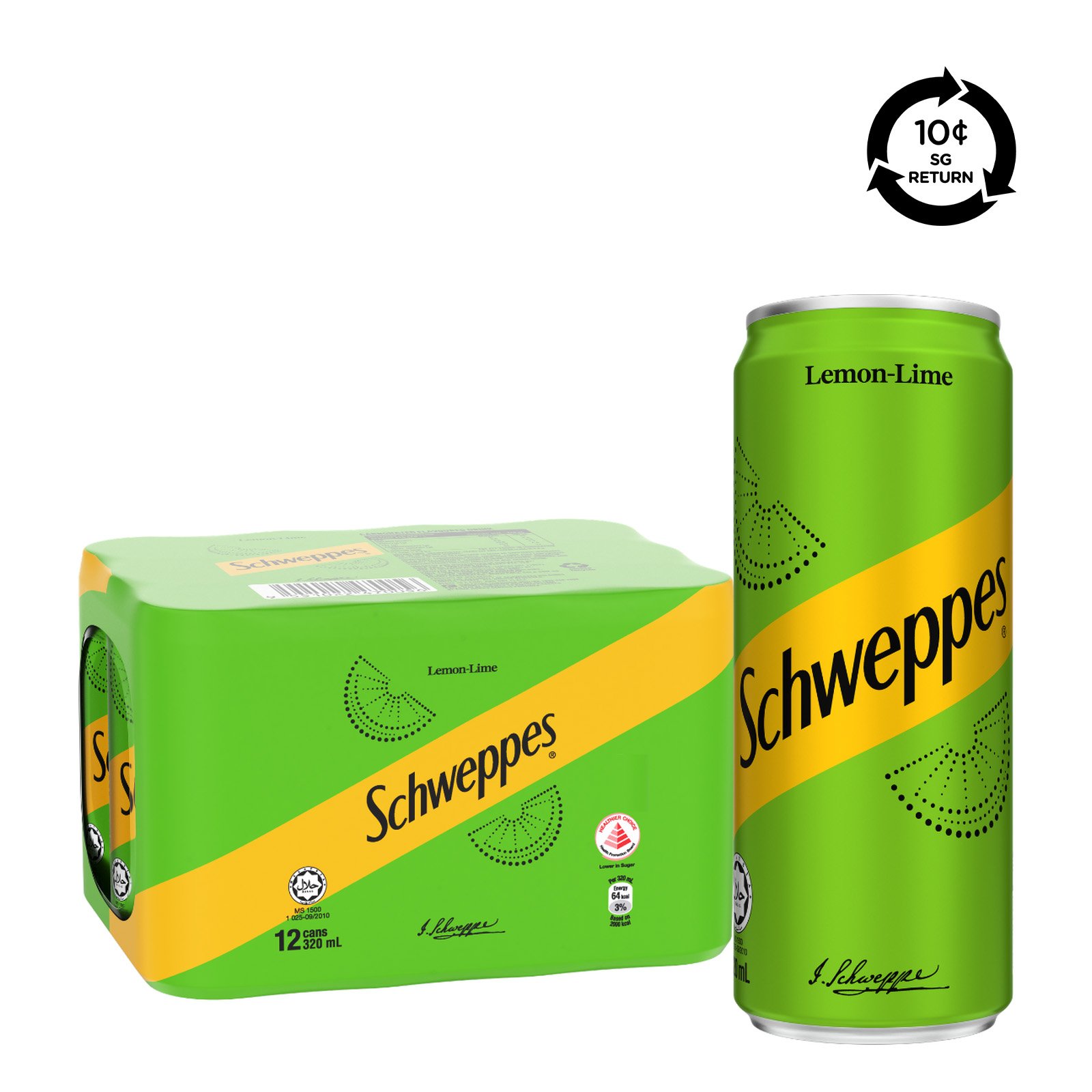 SCHWEPPES Lemon-Lime Soda Can