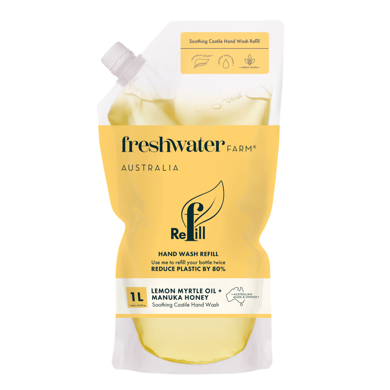 FRESHWATER Farm Lemon Myrtle & Manuka Honey Hand Wash Refill Pouch