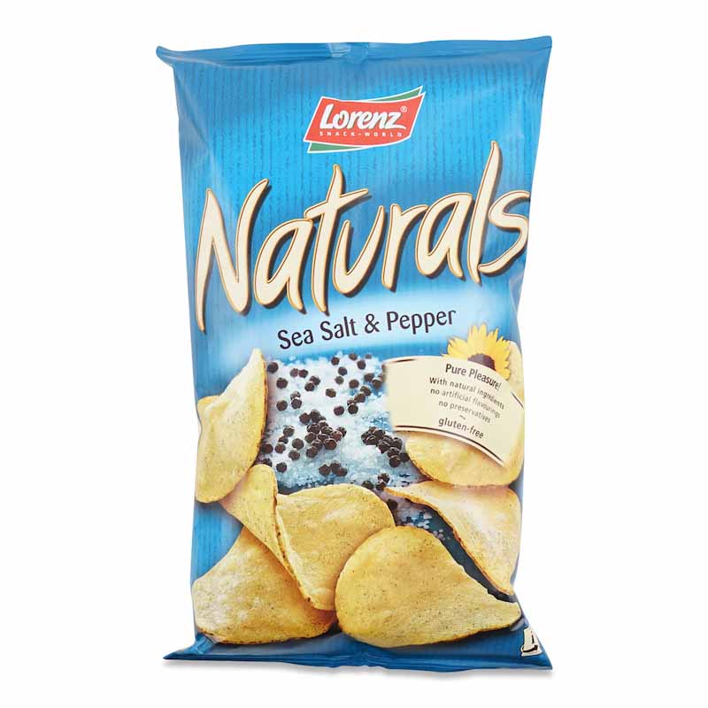 LORENZ Natural Sea Salt & Pepper Potato Chips