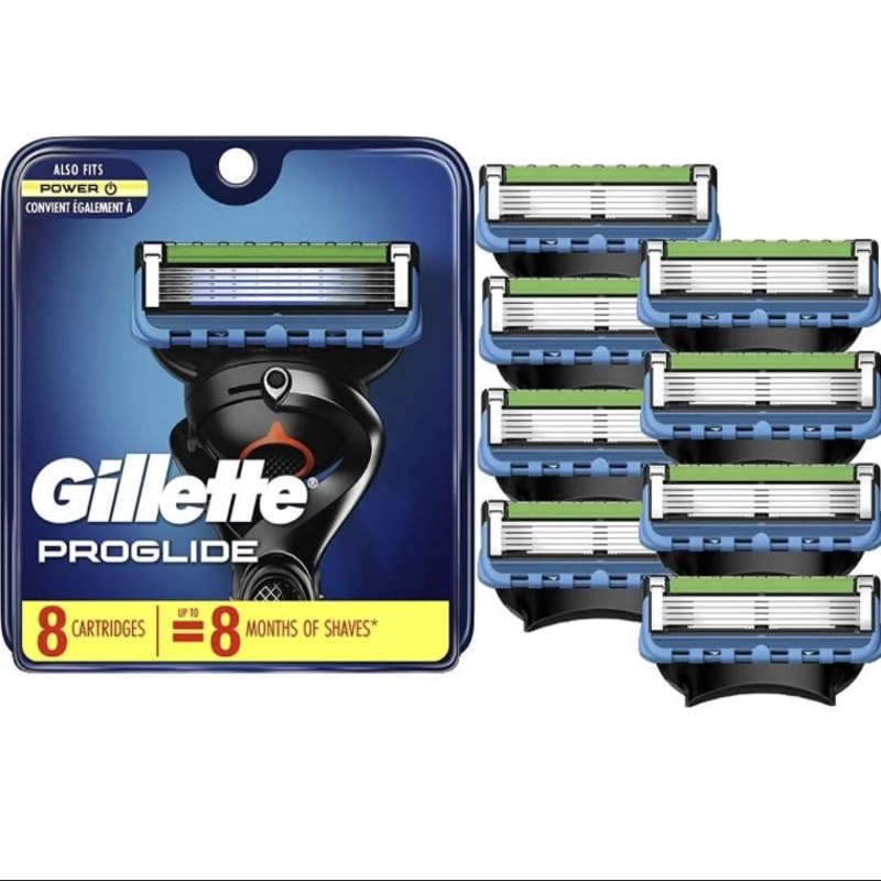 Gillette Proglide Cartridge Refills 8s