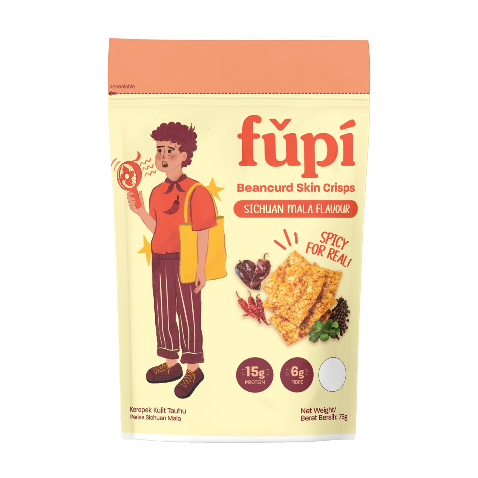 FUPI Beancurd Crisps Sichuan Mala