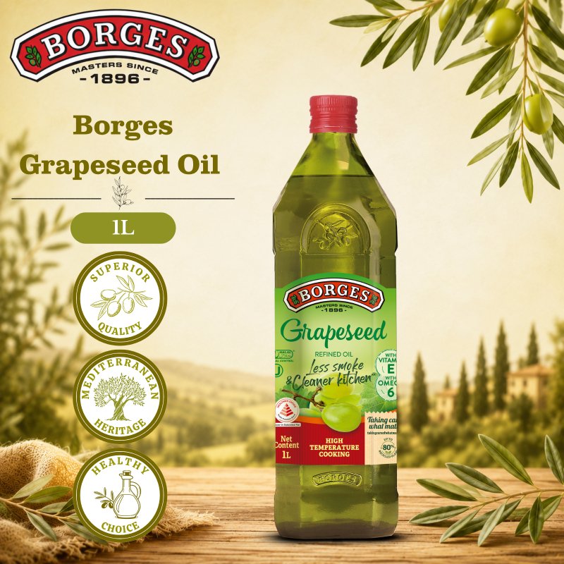 Borges Grapeseed Oil 1L