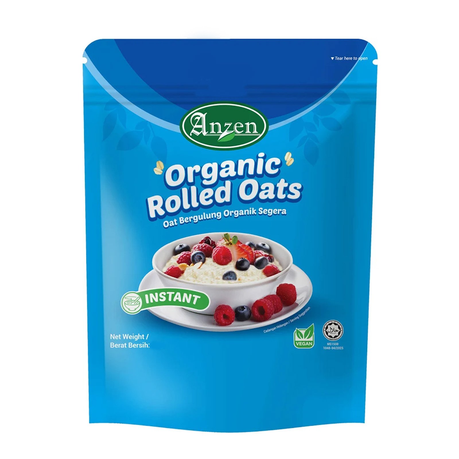 Anzen Organic Instant Rolled Oats