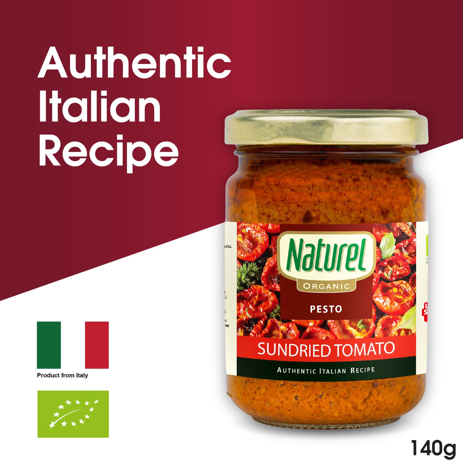 Naturel Organic Sundried Tomato Pesto Sauce