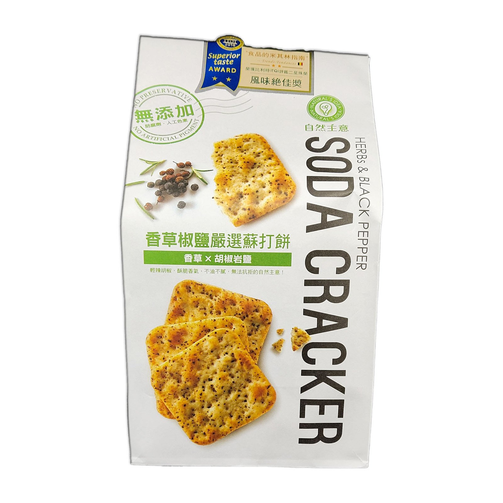 NATURAL'S IDEA Herbs Black Pepper Cracker