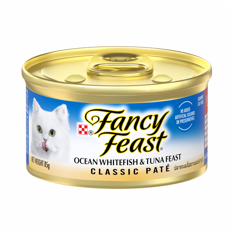 Fancy Feast Classic Ocean Whitefish & Tuna Cat Food Can