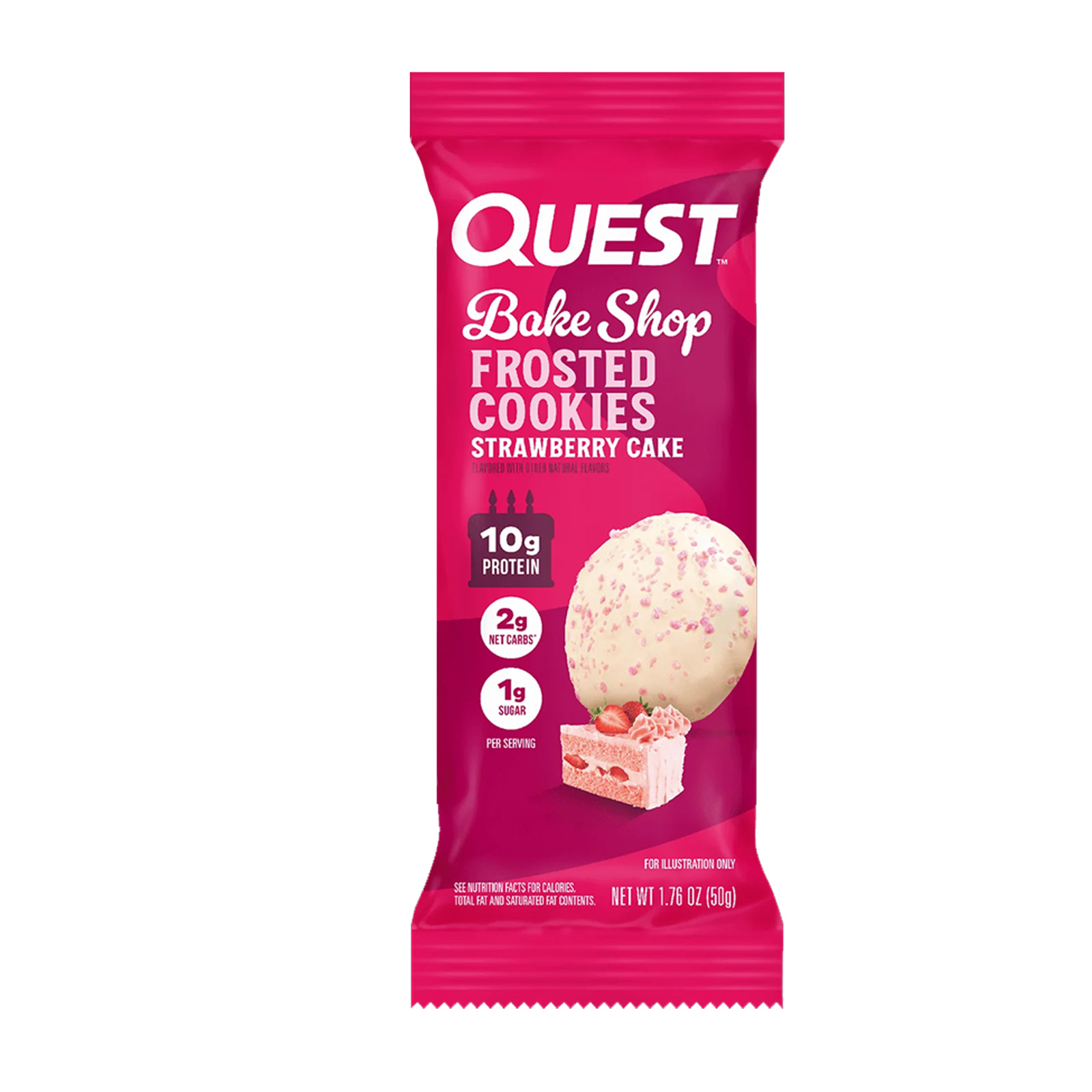 Quest Strawberry Cake Frosted Cookies 50g