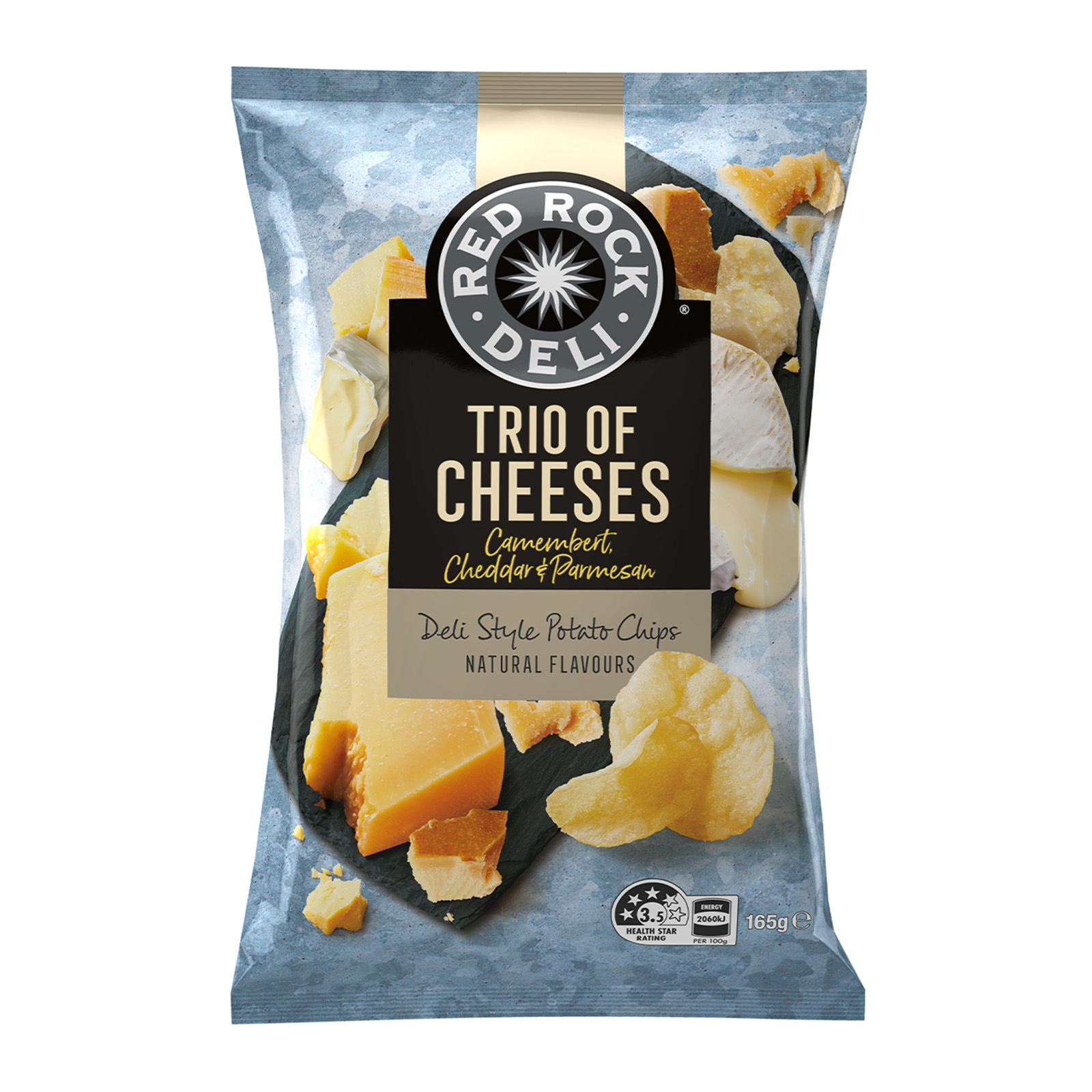 RED ROCK DELI Trio Cheese Potato Chips