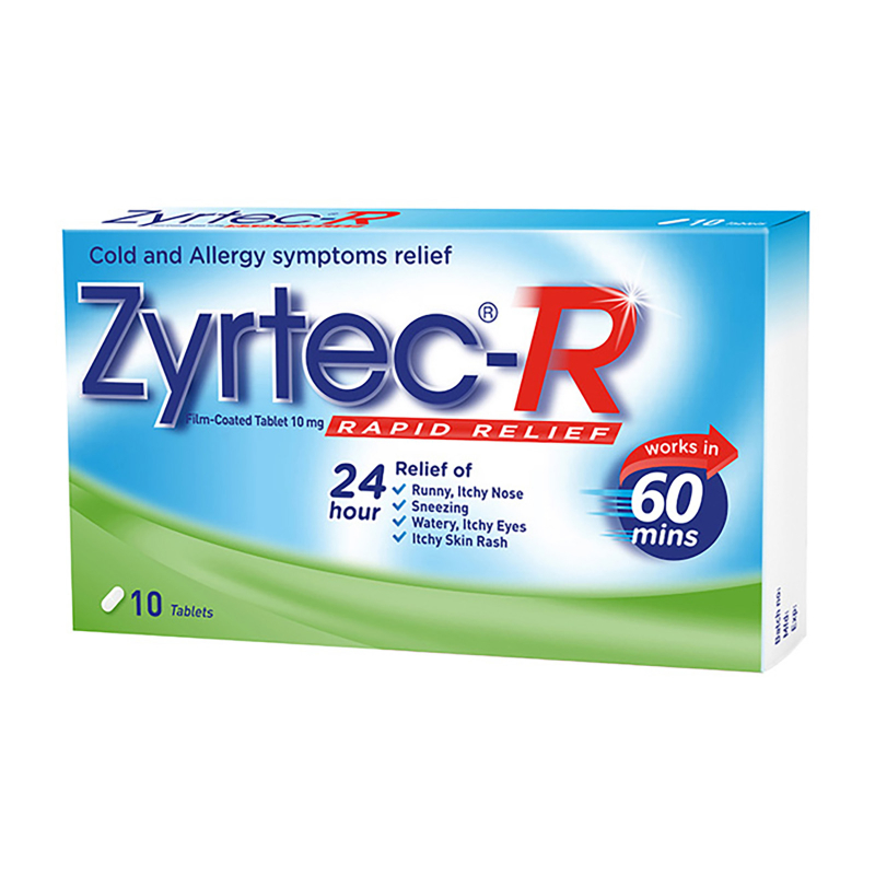 Zyrtec-R Cold Relief Tablets 10s