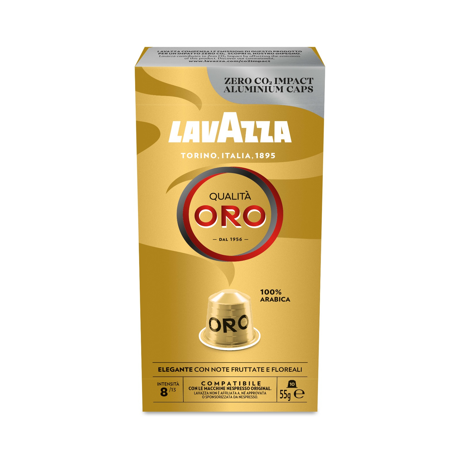 Lavazza Qualita Oro Intensity 8/13 Coffee Capsules 10 x 5.5g