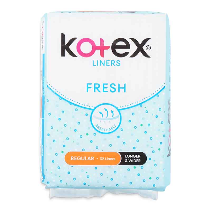 Kotex Fresh Longer & Wider Pantyliners 32s