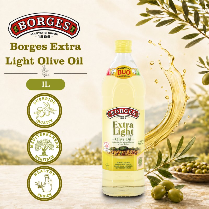 Borges Extra Light Olive Oil 1L