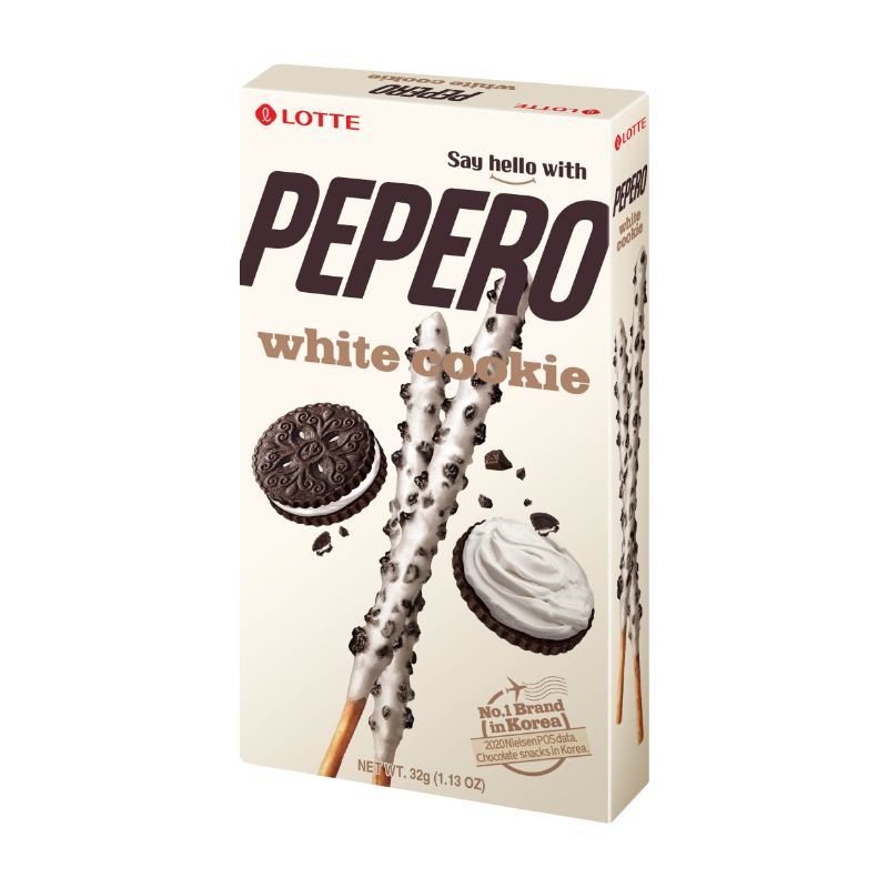 Lotte Pepero White Cookies Biscuit Sticks