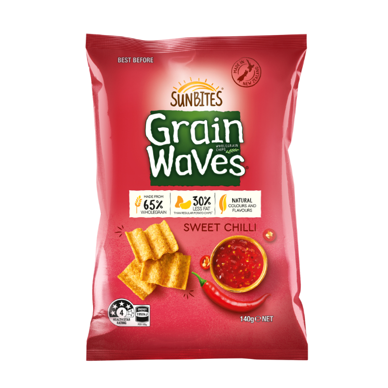 SUNBITES Grain Waves Sweet Chilli Chips