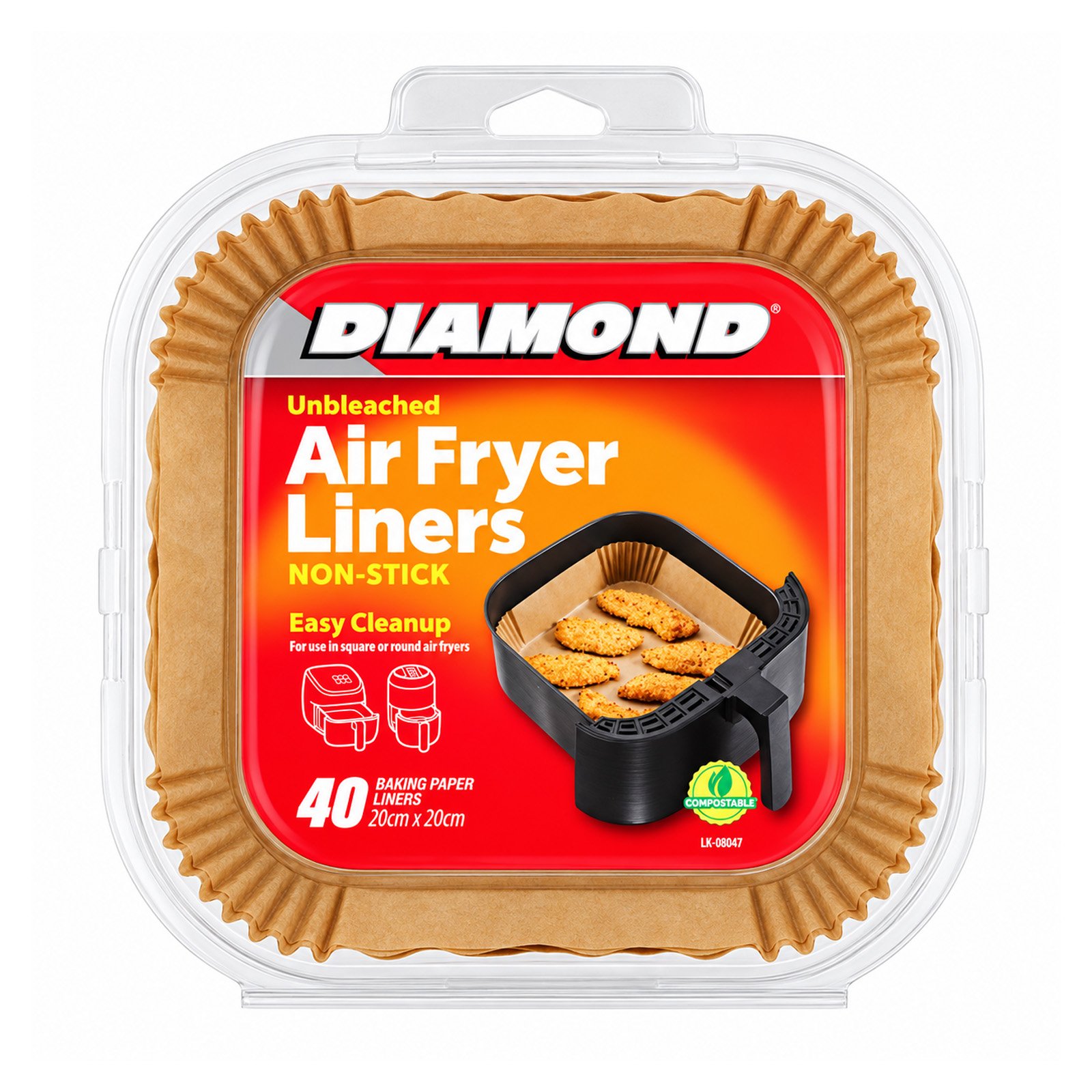 DIAMOND Air Fryer Liners 20cm