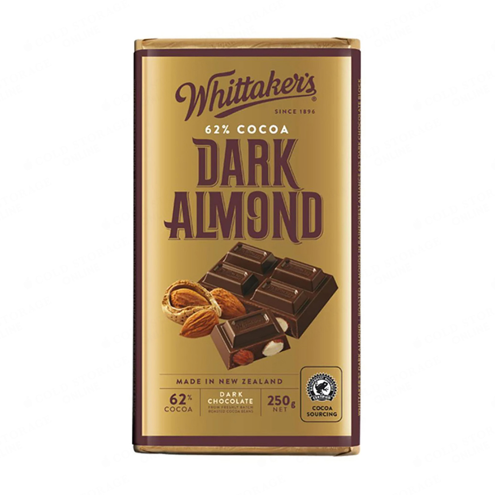 Whittaker's Dark Almond Chocolate 250g