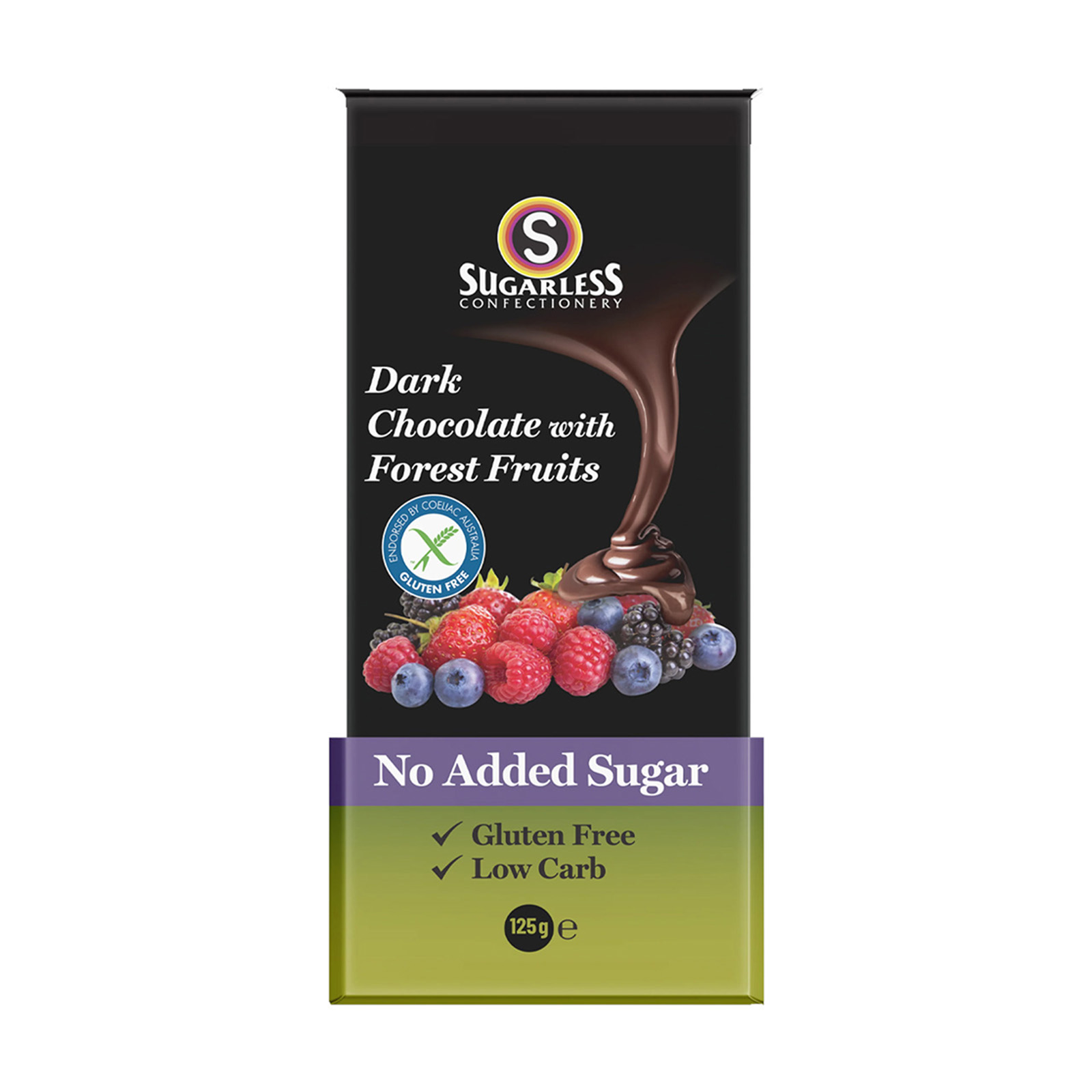 SUGARLESS Dark Chocolate & Forest Fruits