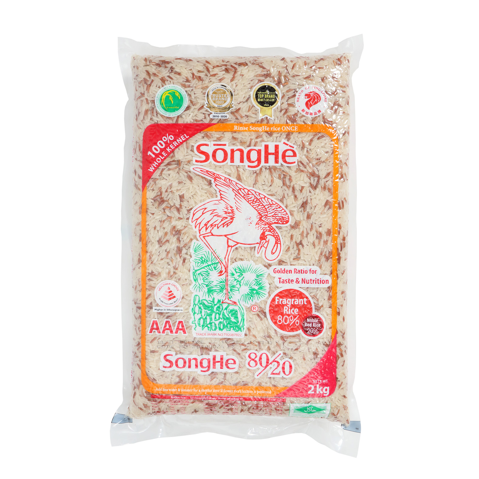 Songhe 80/20 Mixed Fragrant & Noble Red Rice 2kg