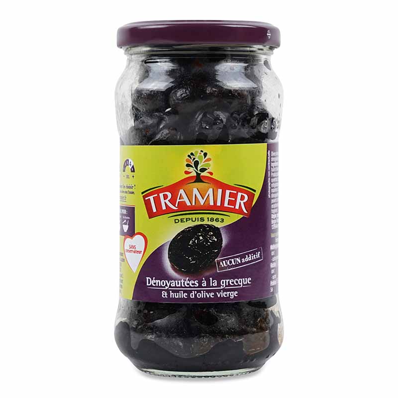 TRAMIER Pitted Mixed Green & Black Olives
