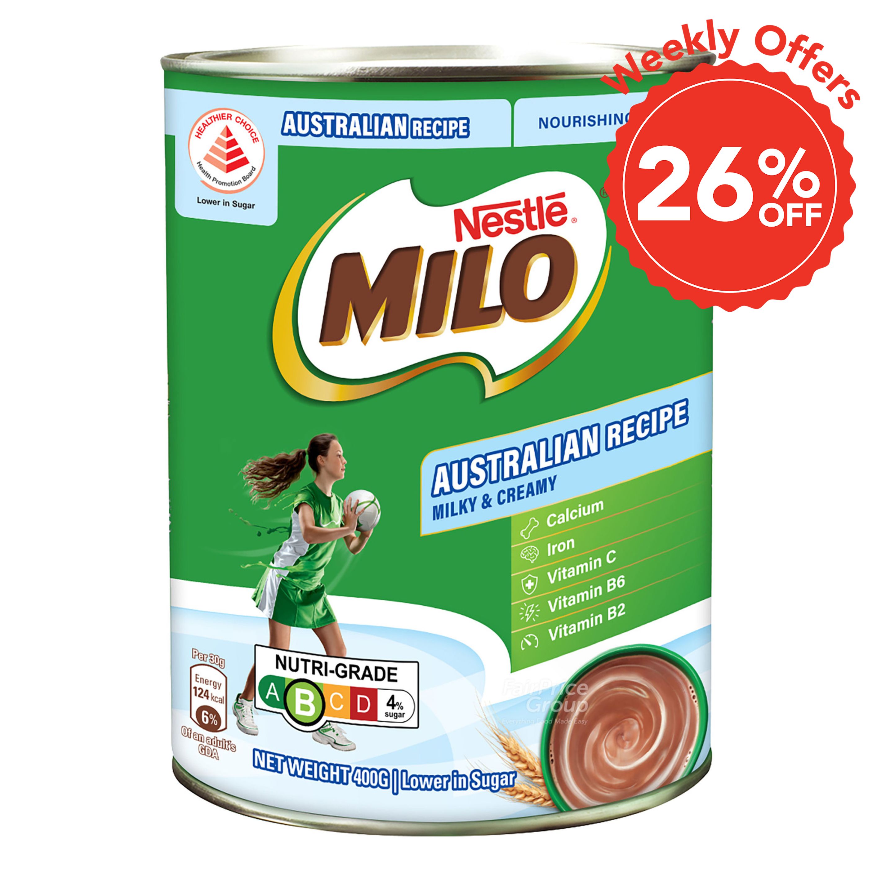 Milo Chocolate Malt Drink Powder with Milk - Australian Recipe