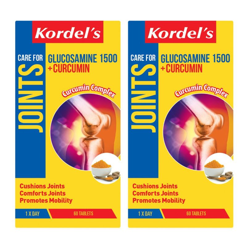 Kordel's Joint Care Glucosamine 1500 + Curcumin 2 x 60 per pack