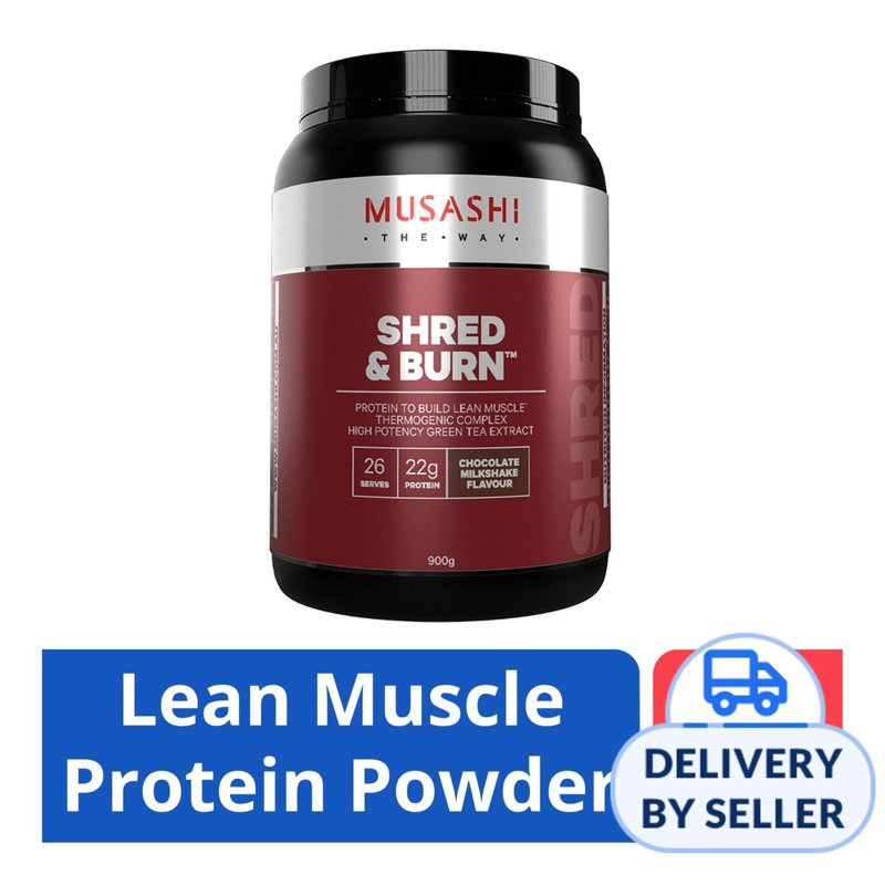 Musashi Shred & Burn Lean Muscle Protein Powder - Chocolate