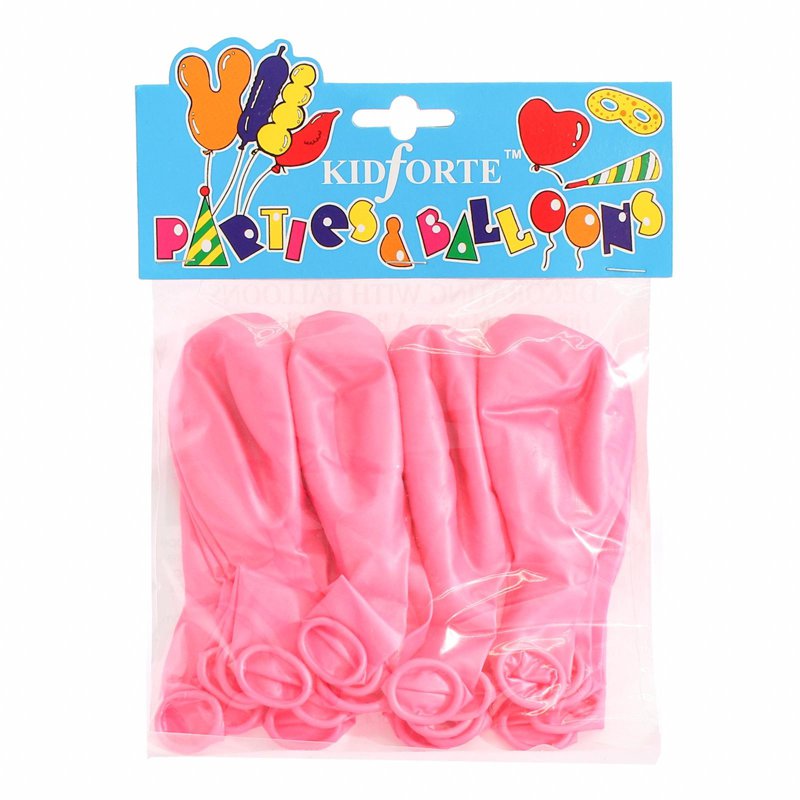 Partyforte 12 Inch Pink Metallic Balloon 20 S