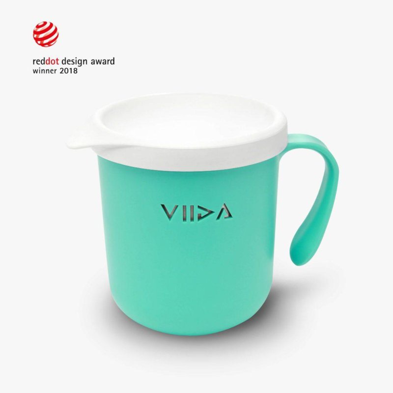 Viida Souffle Antibacterial Stainless Steel Cup - Turquoise
