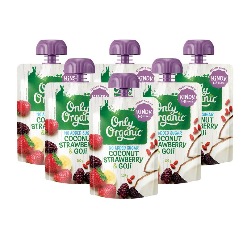Only Organic Coconut Strawberry & Goji