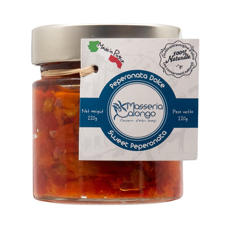 Masseria Calongo Sweet Peperonata in Extra Virgin Olive Oil