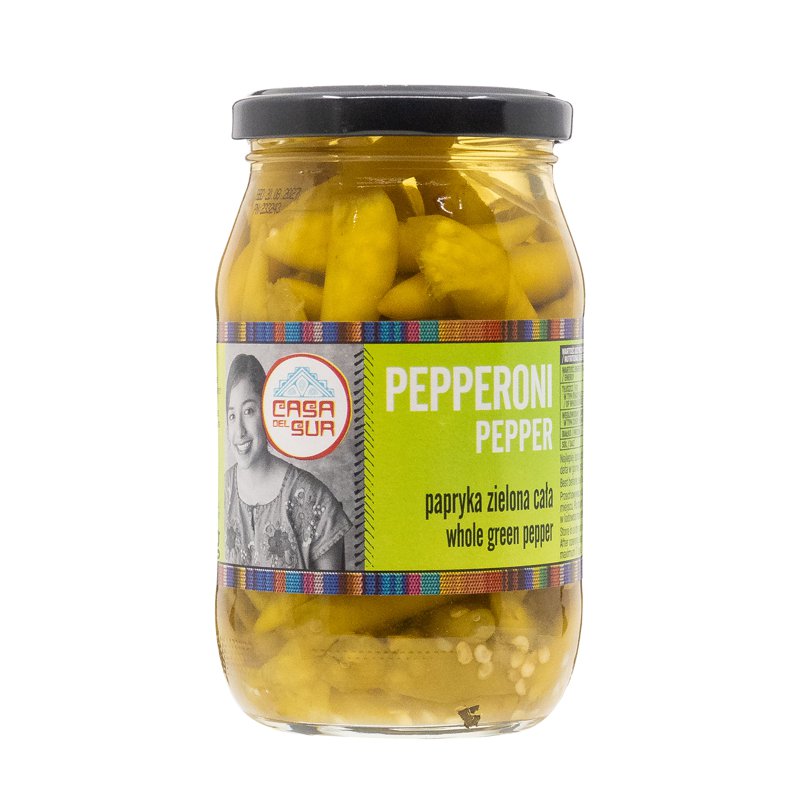 Casa del Sur Green Pepperoni Peppers Whole