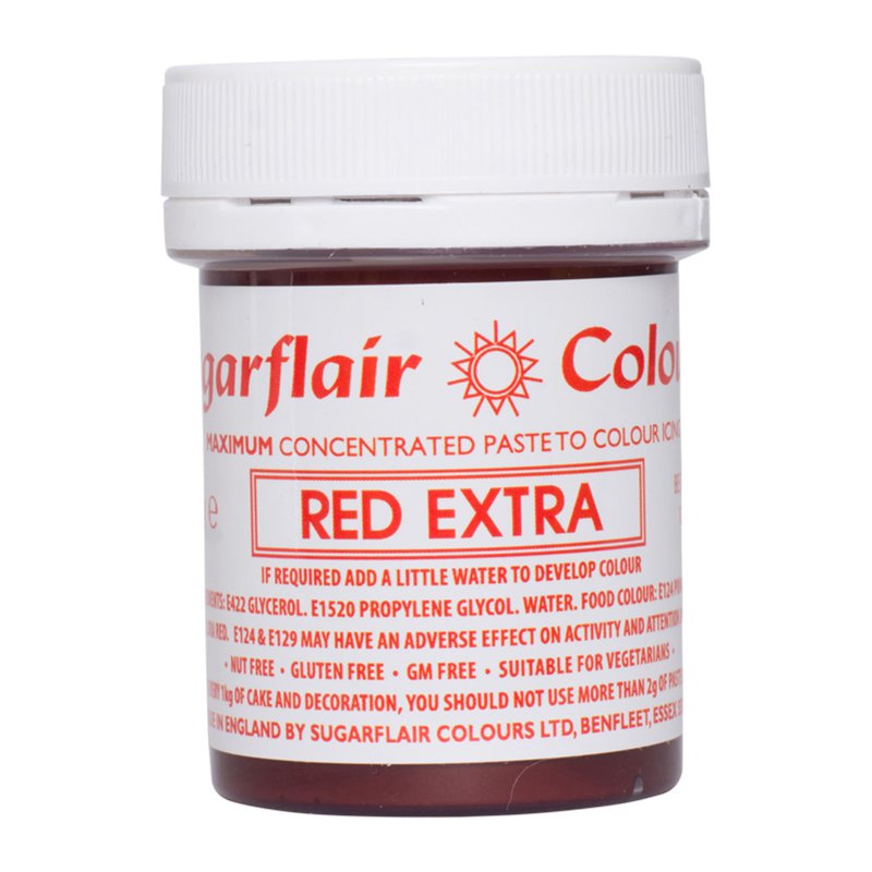 Sugarflair Max Concentrate Paste Colour - Red Extra