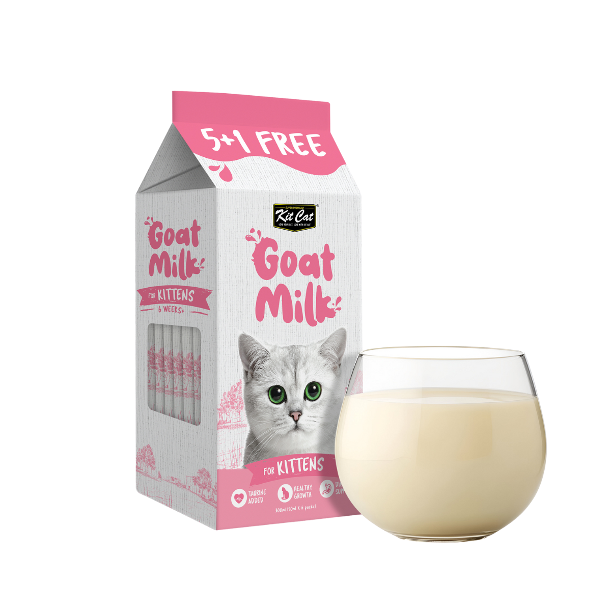 Kit Cat Lactose-Free Goat Milk Pouches for Kittens