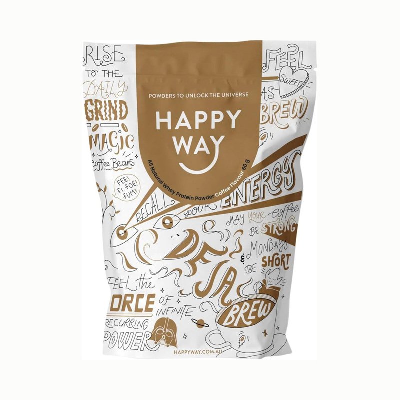 Happy Way Whey Protein Powder Sample Pack Coffee