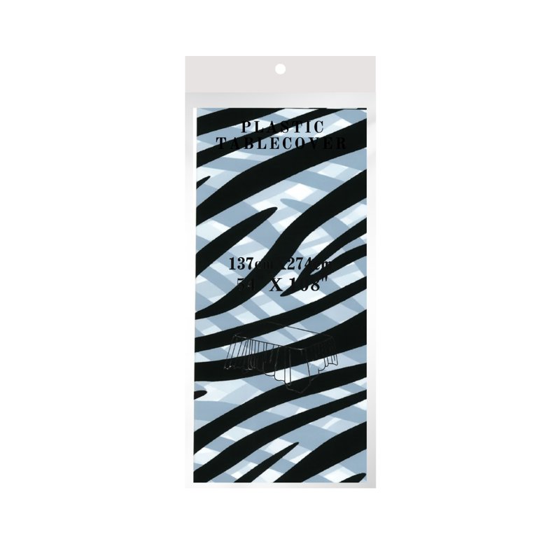 Wistech Home Disposable Tablecloth - Zebra Print