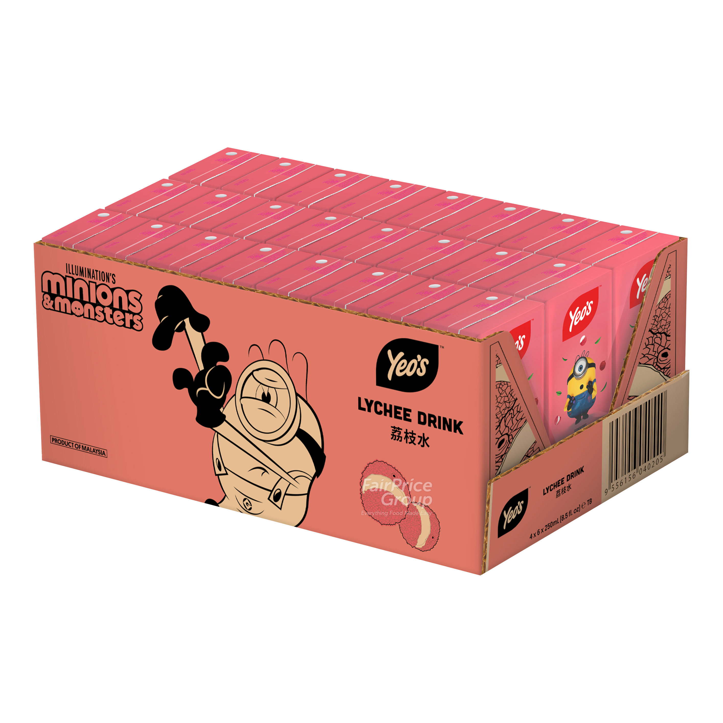 Yeo's Packet Drink - Lychee 24 x 250ml (CTN)