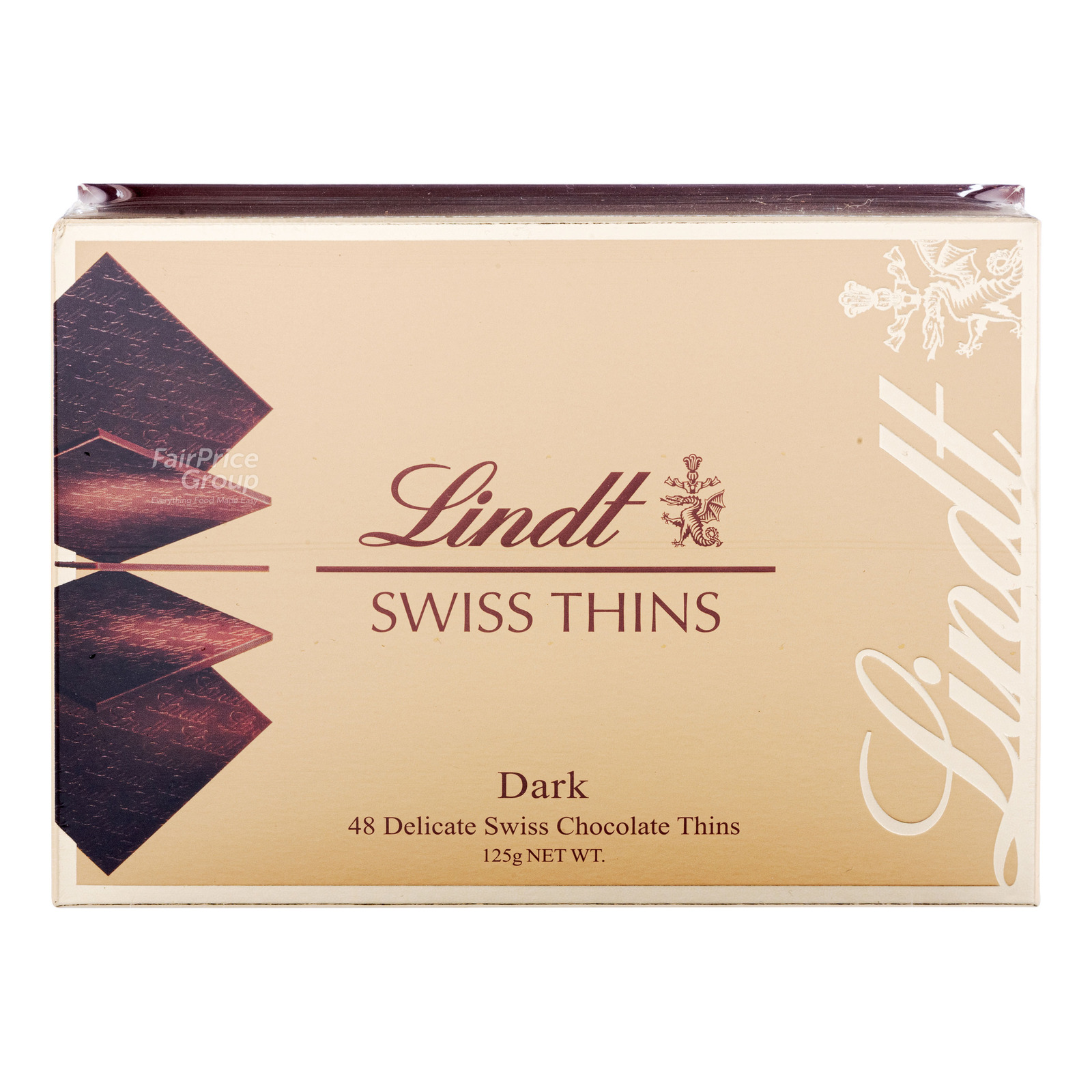 Lindt Swiss Thins Chocolate - Dark 125g
