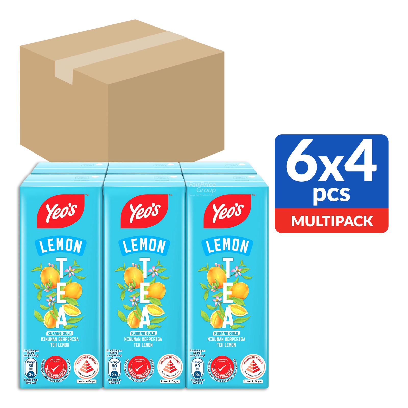 Yeo's Packet Drink - Ice Lemon Tea 24 x 250ml (CTN)