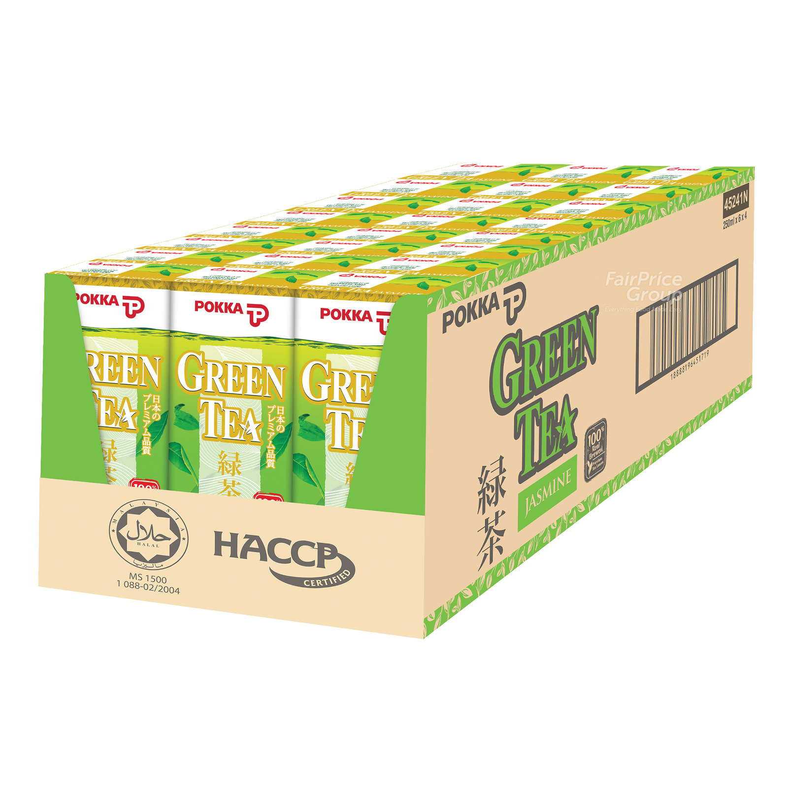 Pokka Packet Drink - Green Tea 24 x 250ml (CTN)