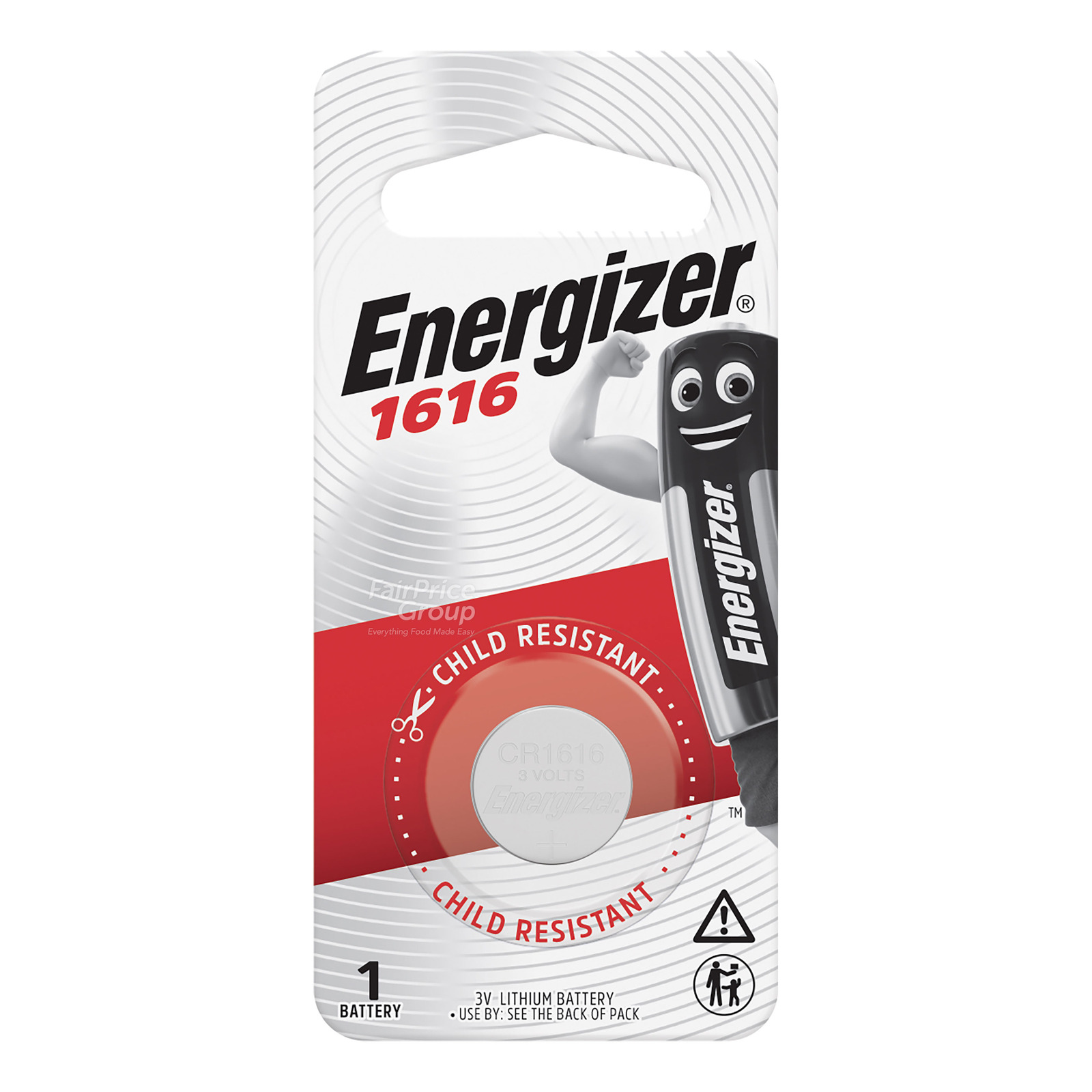 Energizer Lithium Battery - Zero Mercury (1616) 1 per pack