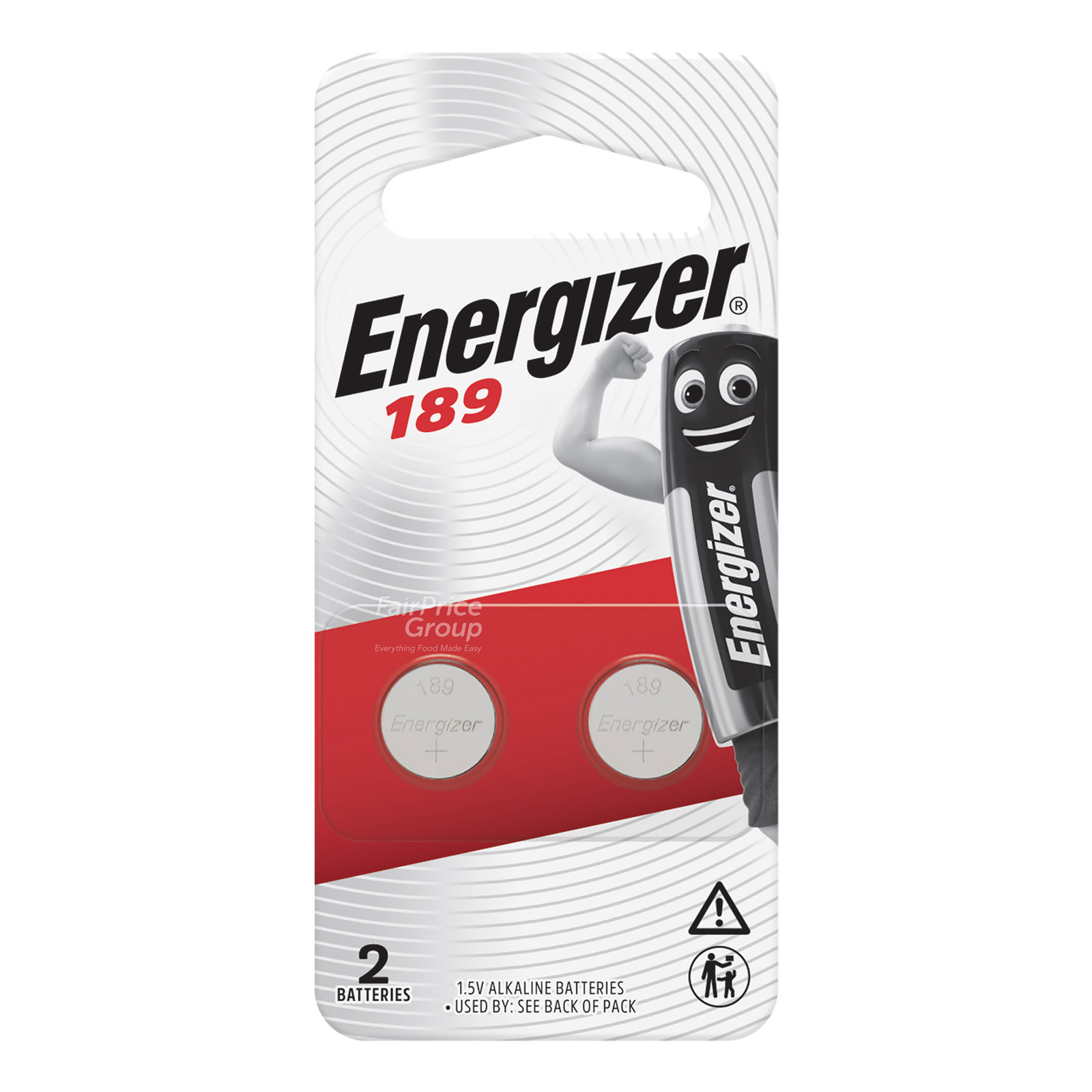 Energizer Alkaline Battery - Zero Mercury (189) 2 per pack