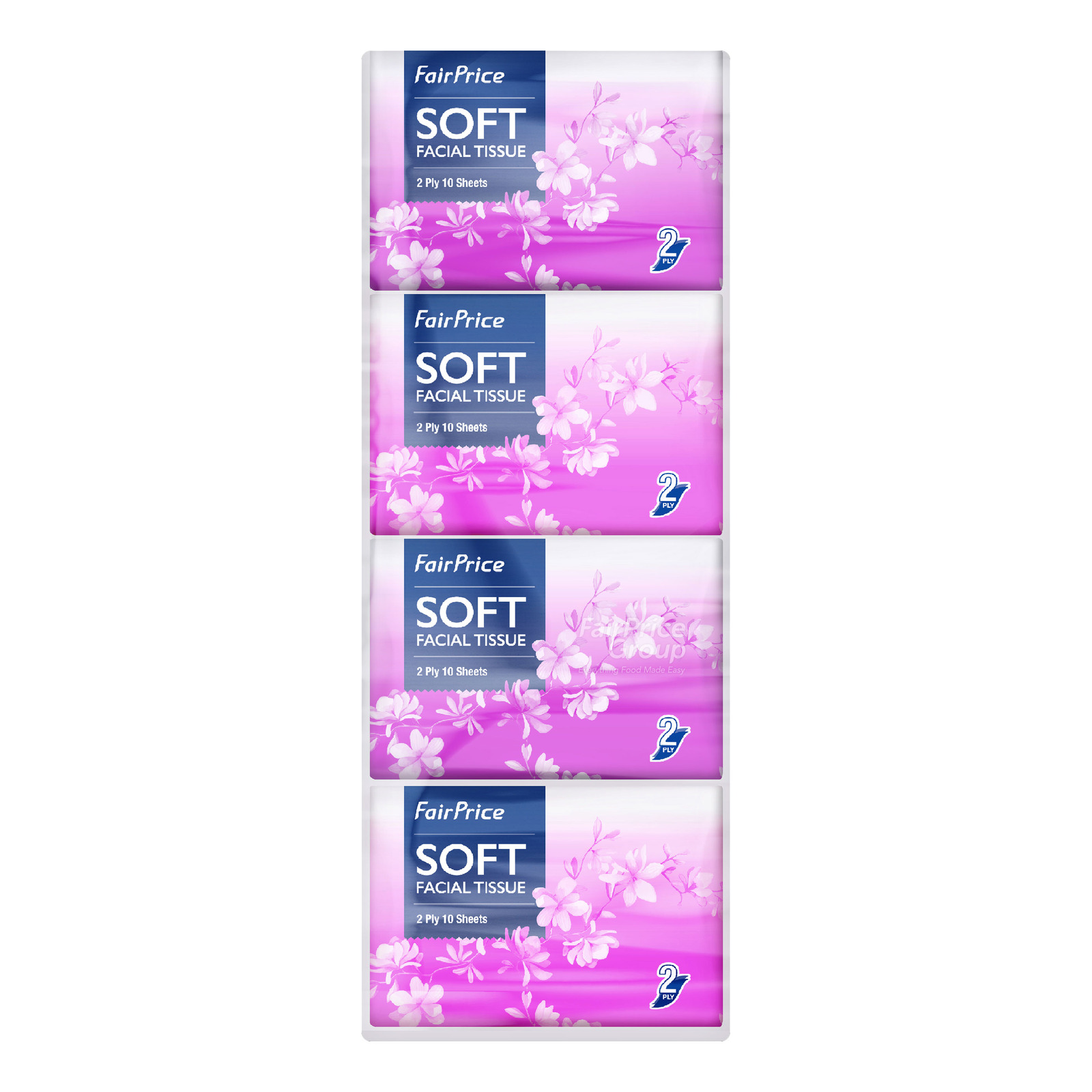 FairPrice 2ply Pocket Facial Tissue 64 x 10 per pack