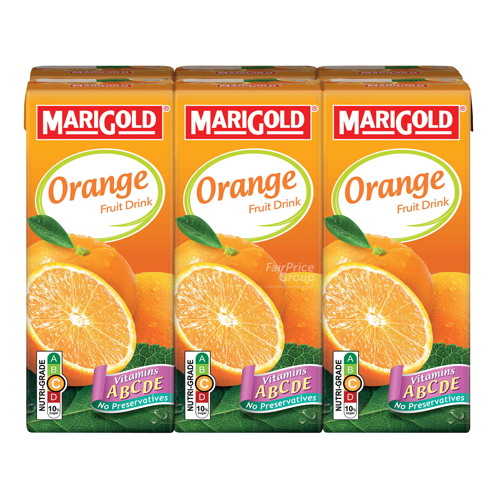 Marigold Packet Fruit Drink - Orange 6 x 250ml