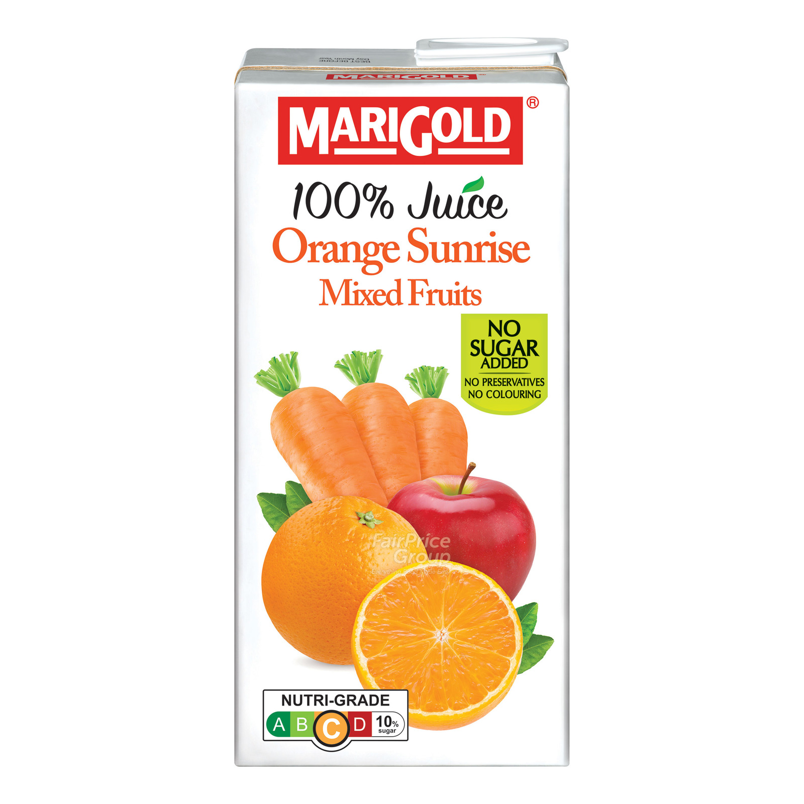 Marigold 100% Packet Juice - Orange Sunrise Mixed Fruits 1L