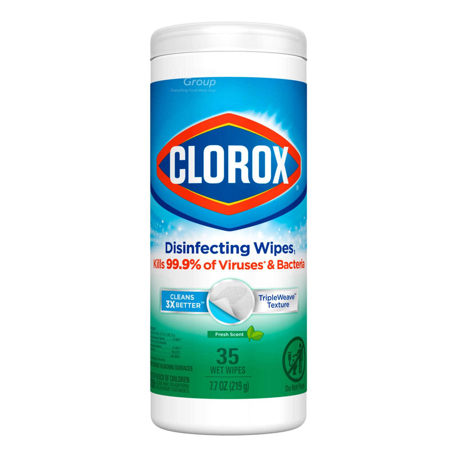 Clorox Disinfecting Cleaning Wipes - Fresh Scent 35 per pack