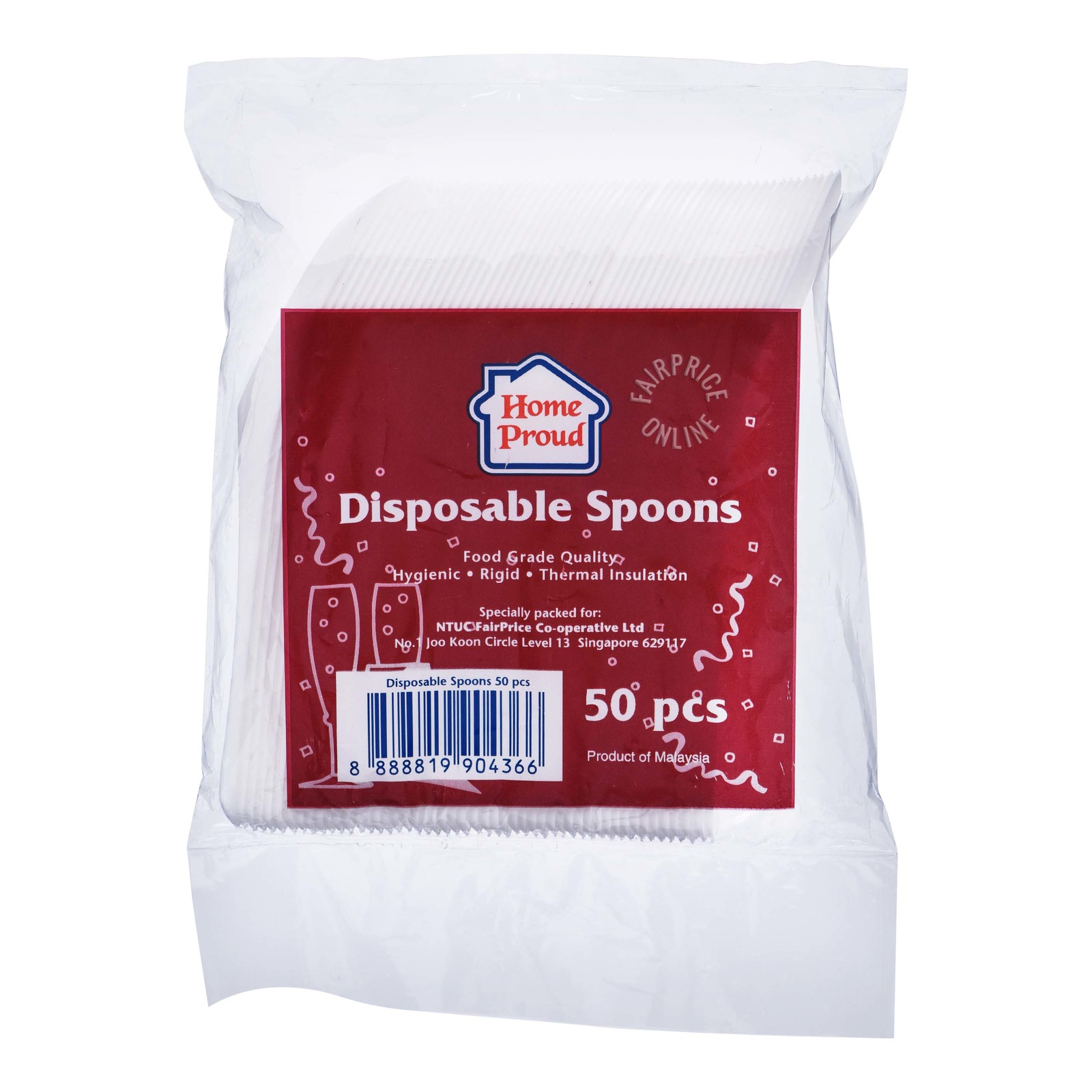HomeProud Disposable Chinese Spoons 50 per pack