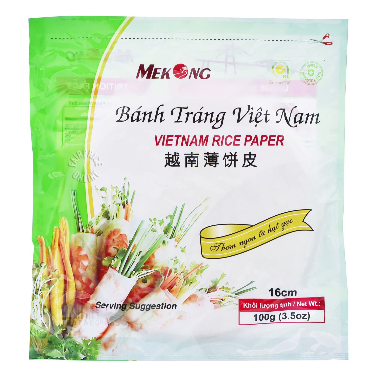 Mekong Vietnam Rice Paper - 16cm 100g